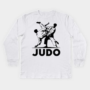 Judo Fighter Kids Long Sleeve T-Shirt